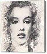 #marilyn Monroe, Actress And Model Canvas Print