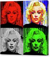 Marilyn Monroe - Quad. Pop Art Canvas Print