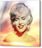 Marilyn Sunset Canvas Print