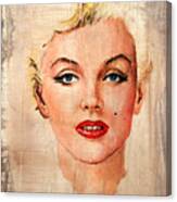 Marilyn Wash Effect Canvas Print