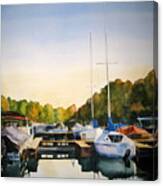 Marina Morning Canvas Print