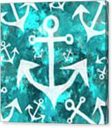 Maritime Anchor Art Canvas Print