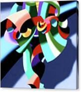 Mark Webster - Abstract Futurist Modern Woman In Tokyo Canvas Print