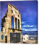 Market Ruins In Jerome Canvas Print