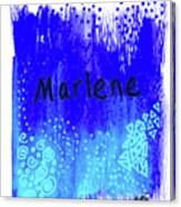 Marlene 2 Canvas Print