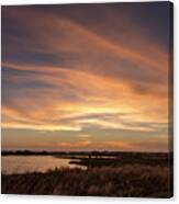 Marsh Sunset Canvas Print