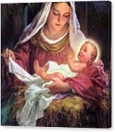 Mary And Baby Jesus Canvas Print