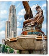 Mary Schenley Memorial Fountain Pittsburgh Pa Canvas Print
