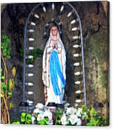 Mary Statue In Valparaiso Chile Canvas Print
