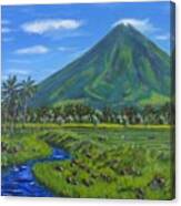 Mayon Volcano Canvas Print