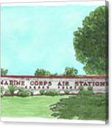 Mcas Cherry Point Welcome Canvas Print