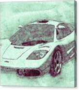 Mclaren F1 - Sports Car 3 - Roadster - Automotive Art - Car Posters Canvas Print