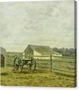 Mcpherson Barn And Cannon Gettysburg Canvas Print