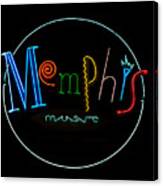Memphis Neon Sign Canvas Print