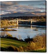 Menai Strait From Anglesey Canvas Print
