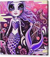 Mermaid At Dusk Canvas Print