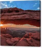 Mesa Arch At Sunrise 3, Canyonlands National Park, Utah Canvas Print