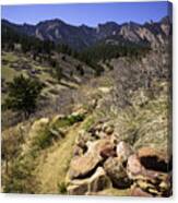Mesa Trail And Flatirons Canvas Print