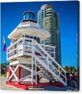 Miami Beach Lifeguard House 4465 Canvas Print