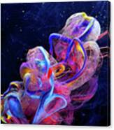 Micro Space - Colorful Abstract Photography Canvas Print