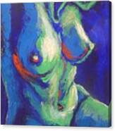Midnight Lady B - Female Nude Canvas Print