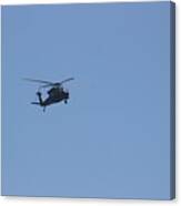 Military Helicopter Blackhawk Canvas Print
