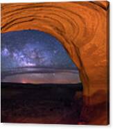 Milky Way At Looking Glass Rock Canvas Print