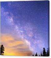 Milky Way Night To Day Canvas Print