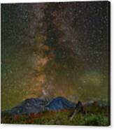 Milky Way Over Mount St Helens Canvas Print