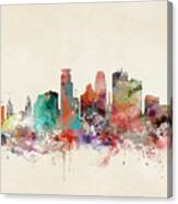 Minneapolis Minnesota Skyline Canvas Print