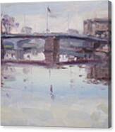 Mirror Reflection Of Gateway Harbor Canvas Print