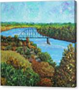 Missouri River Crossing Canvas Print