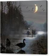 Misty Moonlight Canvas Print