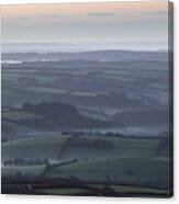 Misty Morning On Exmoor Canvas Print