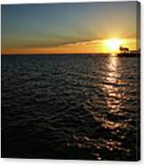 Mobile Bay Sunset Canvas Print