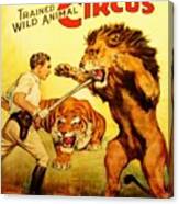 Modern Vintage Circus Poster Canvas Print