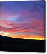 Mohave Desert Sunrise Canvas Print