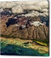 Molokai From The Sky Canvas Print
