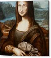 Mona Lisa What You Smiling At At Canvas Print