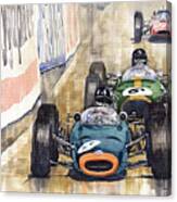 Monaco Gp 1964 Brm Brabham Ferrari Canvas Print