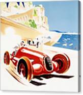 Monaco Grand Prix 1937 Canvas Print