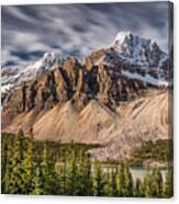Mont Crowfoot On The Icefield Parkway Canvas Print