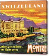 Montreux Lake, Switzerland Canvas Print