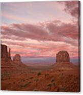 Monument Valley At Sunset Canvas Print