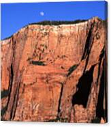 Moon Over Zion Canvas Print