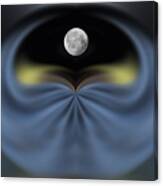 Moon Through A Mystic Portal Canvas Print
