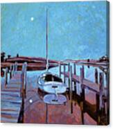 Moonlight On The Bay Canvas Print
