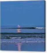 Moonlight Sail 3 - Ogunquit Beach - Maine Canvas Print
