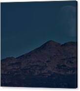 Moonrise Mount Adams Canvas Print