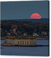 Moonrise Over Ft. Gorges Canvas Print